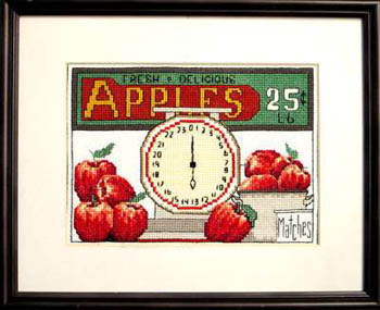 Bobbie G. Designs - Apples 25 cents a lb - Cross Stitch Chart