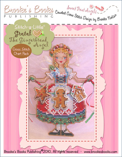 Brookes Books - Sweet Treat Angels - GRETEL The Gingerbread Angel Cross Stitch Chart Pack