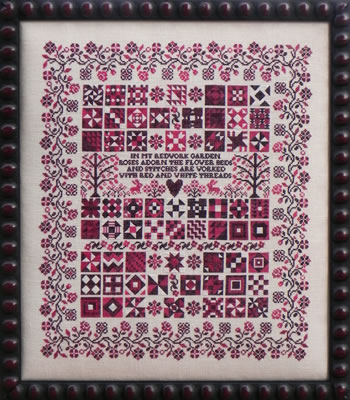 Blue Ribbon Designs - Redwork Garden - Cross Stitch Patterns