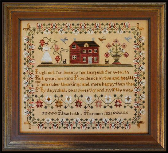 Little House Needleworks - The Elizabeth Hancock Sampler - Cross Stitch Pattern