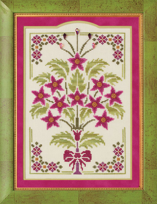Glendon Place - Royal Poinsettias - Cross Stitch Pattern