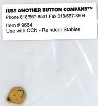 Just Another Button Company - Santa's Village Reindeer Stables - Button
