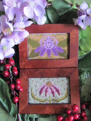 By The Bay Needleart - Funky Flower Sisters - Judith + Veronica - Cross Stitch Chart