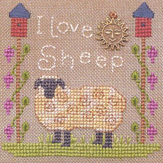 Elizabeth's Designs - I Love Sheep - Cross Stitch Pattern