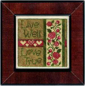 Erica Michaels Needleart Designs - Love True - Cross Stitch Pattern