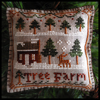 Little House Needleworks - Ornament of the Month 2012 - No. 02 - Tree Farm - Cross Stitch Pattern