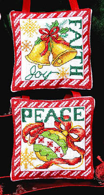 Bobbie G. Designs - Faith, Peace Ornaments - Cross Stitch Charts