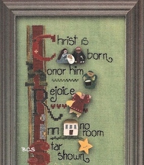 Just Another Button Co - Art To Heart - Christmas Tidings - Cross Stitch Pattern with JABC Buttons
