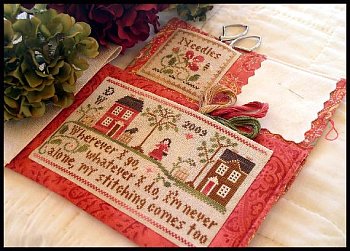 Little House Needleworks - Traveling Stitcher - Cross Stitch Pattern with Threads