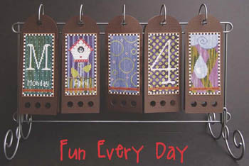 SamSarah Design Studio - Fun Every Day - Part 04 of 12 - April - Cross Stitch Calendar