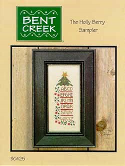 Bent Creek - Holly Berry Sampler-Bent Creek - Holly Berry Sampler, Christmas, Christmas tree, ornaments, gifts, sampler, cross stitch  