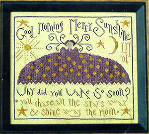 La-D-Da - Merry Sunshine-La-D-Da - Merry Sunshine, girl, morning, sunshine, sleep, cross stitch 