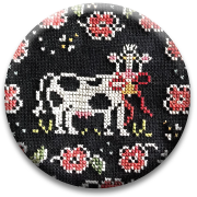 Stitch Dots - Hands On Design - Chalk on the Farm - Queen Bee Flower Farm - Bessie Needle Nanny-Stitch Dots - Chalk on the Farm - Queen Bee Flower Farm - Bessie Needle Nanny by Hands on Design