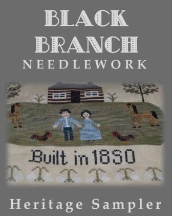 Black Branch Needlework - Heritage Sampler-Black Branch Needlework - Heritage Sampler- civil war, historic, samplers, farmhouse, cross stitch 