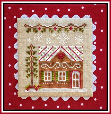 Country Cottage Needleworks - Gingerbread Village - Part 10 - Gingerbread House 7-Country Cottage Needleworks - Gingerbread Village - Part 10 - Gingerbread House 7, Christmas, house, cross stitch 