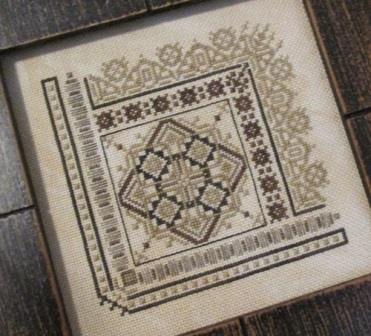 T.A. Smith Designs - Pretty Little Square 3-T.A. Smith Designs - Pretty Little Square 3, corners, cross stitch, scissor fob, 