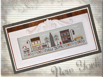 Country Cottage Needleworks - Afternoon in New York-Country Cottage Needleworks - Afternoon in New York,cities, skyscraper, CROSS STITCH, vacation, travel, 