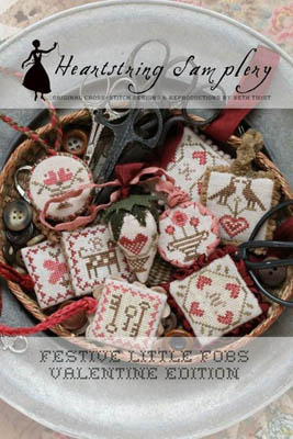 Heartstring Samplery - Festive Little Fobs - Valentine Edition-Heartstring Samplery - Festive Little Fobs - Valentine Edition