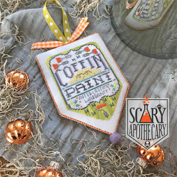 Hands On Design - Scary Apothecary - Coffin Paint-Hands On Design - Scary Apothecary - Coffin Paint, Halloween, painting, cross stitch