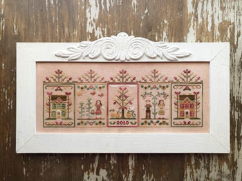 Country Cottage Needleworks - Fall Festival-Country Cottage Needleworks - Fall Festival, houses, apples, autumn, leaves, seasons, cross stitch