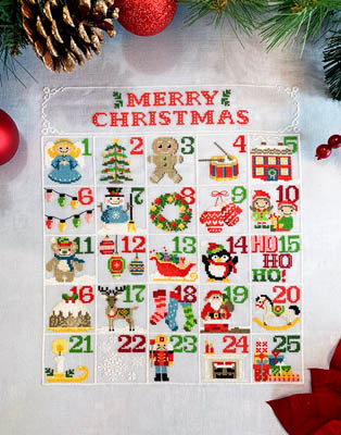 Tiny Modernist - Christmas Calendar-Tiny Modernist - Christmas Calendar, advent, ornaments, children, countdown, decorations, cross stitch 