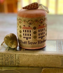 Hands To Work - Sow Kindness-Hands To Work - Sow Kindness, houses, primitive, friends, generosity, cross stitch 
