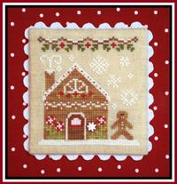 Country Cottage Needleworks - Gingerbread Village - Part 04 - Gingerbread House 2-Country Cottage Needleworks - Gingerbread Village, Gingerbread House 2, Christmas, gingerbread man, cross stitch 