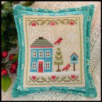 Country Cottage Needleworks - Snow Place Like Home - Snow Place 4-Country Cottage Needleworks, Snow Place Like Home, Snow Place 4, home, house, cardinal, cross stitch