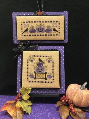 ScissorTail Designs - Purple Pumpkin Patch-ScissorTail Designs - Purple Pumpkin Patch, Fall, pumpkins, crow, cross stitch 