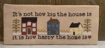 Needle Bling Designs - Happy Home-Needle Bling Designs - Happy Home, neighborhood, home, family, peaceful, cross stitch 