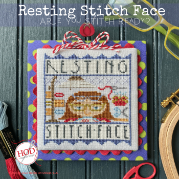 Hands On Design - Resting Stitch Face-Hands On Design - Resting Stitch Face, concentrating, projects, cross stitch 