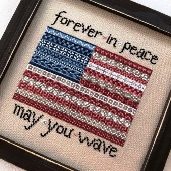 Sweet Wing Studio - Forever in Peace-Sweet Wing Studio - Forever in Peace, liberty, America, freedom, American flag, patriotic, USA, cross stitch