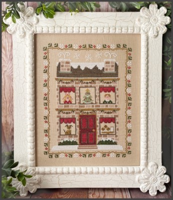 Country Cottage Needleworks - Waiting For Santa-Country Cottage Needleworks - Waiting For Santa, Christmas Eve, Santa Claus, house, Christmas tree, cross stitch