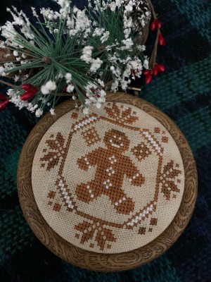 Darling & Whimsy Designs - Quirky Quaker Gingerbread-Darling  Whimsy Designs - Quirky Quaker Gingerbread, ornament, Christmas, tree, cross stitch 
