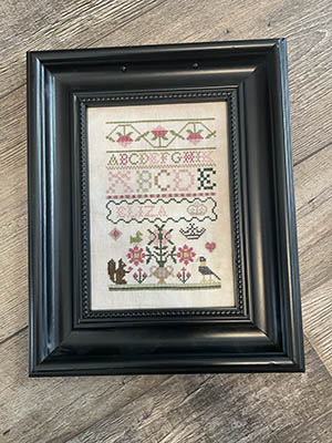 From The Heart Needleart - Little Sampler Series -  Eliza's Little Sampler-From The Heart Needleart - Little Sampler Series -  Elizas Little Sampler, alphabet, flowers, squirrel, birds, historic, heart, cross stitch