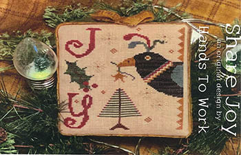 Hands To Work - Share Joy-Hands To Work - Share Joy, Christmas, blackbird, ornament, Christmas tree, cross stitch
