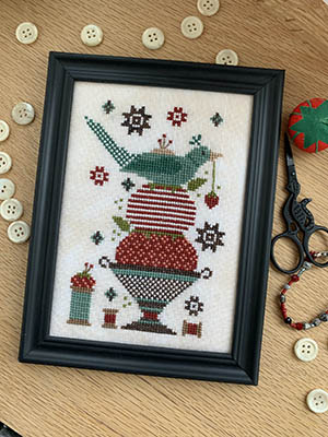 Stitches by Ethel - Threads Of Time Sewing Bird-Stitches by Ethel - Threads Of Time Sewing Bird, sewing, pin cushion, tomato, spool, thread, pins, needles, cross stitch, bird, 