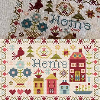 Pansy Patch Quilts and Stitchery - Words to Stitch By Part 3 - Home-Pansy Patch Quilts and Stitchery - Words to Stitch By Part 3 - Home, words, stitchers, crafts, family, heart, cross stitch