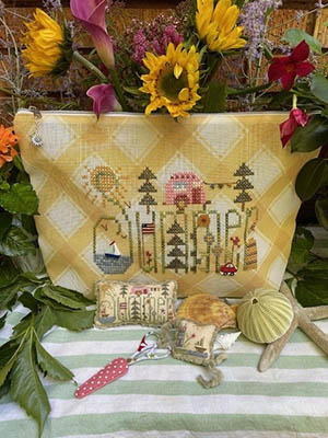Shepherd's Bush - Summer Bag-Shepherds Bush - Summer Bag, beach, sunshine, camping, pincushion, cross stitch