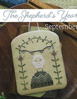 October House - The Shepherd's Year - 09 September-October House - The Shepherds Year - 09 September, corn, field, sheep, banner, sunshine, faith, cross stitch