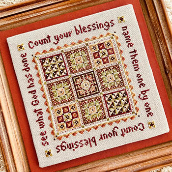 Sweet Wing Studio - Count Your Blessings-Sweet Wing Studio - Count Your Blessings, fall, God, faith, Jesus, cross stitch