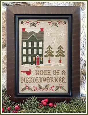 Little House Needleworks - Winter At The Home Of A Needleworker-Little House Needleworks - Winter At The Home Of A Needleworker, stitching, home, family, 1