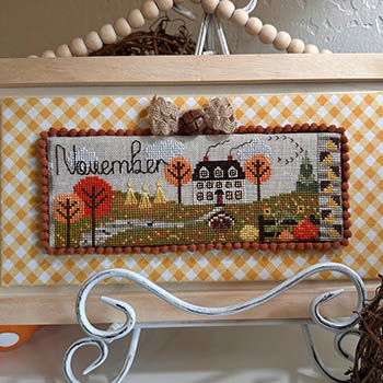 Luhu Stitches - My Father's House Series #11 November-Luhu Stitches - My Fathers House Series 11 November, fall, autumn, pumpkins, Thanksgiving, cross stitch 