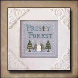 Country Cottage Needleworks - Frosty Forest - Part 9 - Frosty Forest-Country Cottage Needleworks, Frosty Forest, snowman, winter, tree,  Part 9 of 9, Frosty Forest