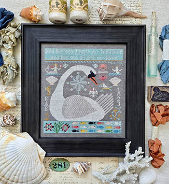Kathy Barrick - The Sea Hath My Love-Kathy Barrick - The Sea Hath My Love, swan, fishes, sea shells, mermaid, ocean, 