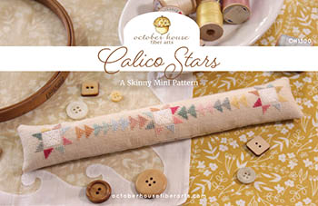 October House - Calico Stars-October House - Calico Stars, quilt stars, arrows, cross stitch 