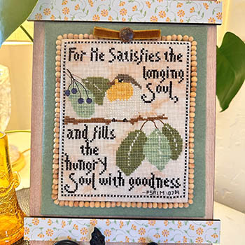 Luhu Stitches - Psalm Bird-Luhu Stitches - Psalm Bird, bible verse, psalms, faith, cross stitch