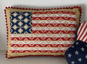 Needle Bling Designs - Spangled Glory-Needle Bling Designs - Spangled Glory, USA, American flag, red white blue, 250th anniversary, patriotic, cross stitch