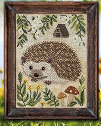 Cottage Garden Samplings - A Year in the Woods II - 11 The Hedgehog-Cottage Garden Samplings - A Year in the Woods II - 11 The Hedgehog, MUSHROOM, FOREST, ANIMALS,