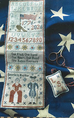 Chessie & Me - George & Martha Huswife-Chessie  Me - George  Martha Huswife, George and Martha Washington, patriotic, n-eedlebook, scissor fob, cross stitch, 1776-2026